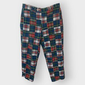 Vintage Jos A Bank Madras Patchwork Pants | 33 X 28 | Preppy Derby Old Money